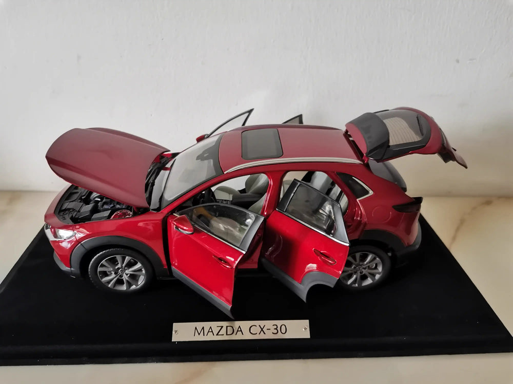 1:18 Authentic MAZDA CX-30 Crystal Red Die-Cast SUV Model - Ultra-Realistic Collectible, Opening Doors & Functional Features (Factory Brand, Gift-Ready)