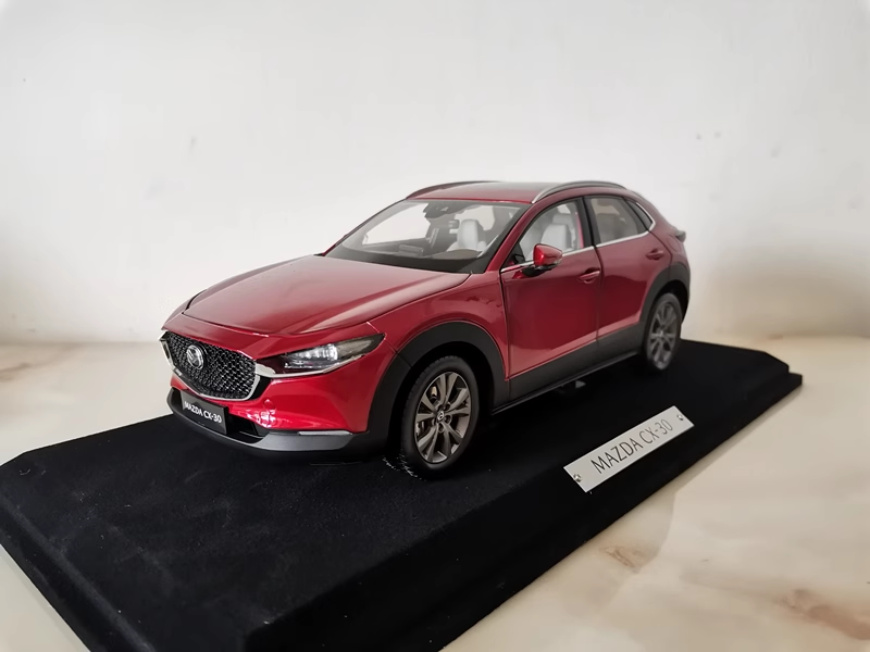 1:18 Authentic MAZDA CX-30 Crystal Red Die-Cast SUV Model - Ultra-Realistic Collectible, Opening Doors & Functional Features (Factory Brand, Gift-Ready)