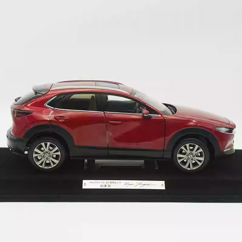 1:18 Authentic MAZDA CX-30 Crystal Red Die-Cast SUV Model - Ultra-Realistic Collectible, Opening Doors & Functional Features (Factory Brand, Gift-Ready)