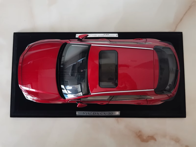 1:18 Authentic MAZDA CX-30 Crystal Red Die-Cast SUV Model - Ultra-Realistic Collectible, Opening Doors & Functional Features (Factory Brand, Gift-Ready)