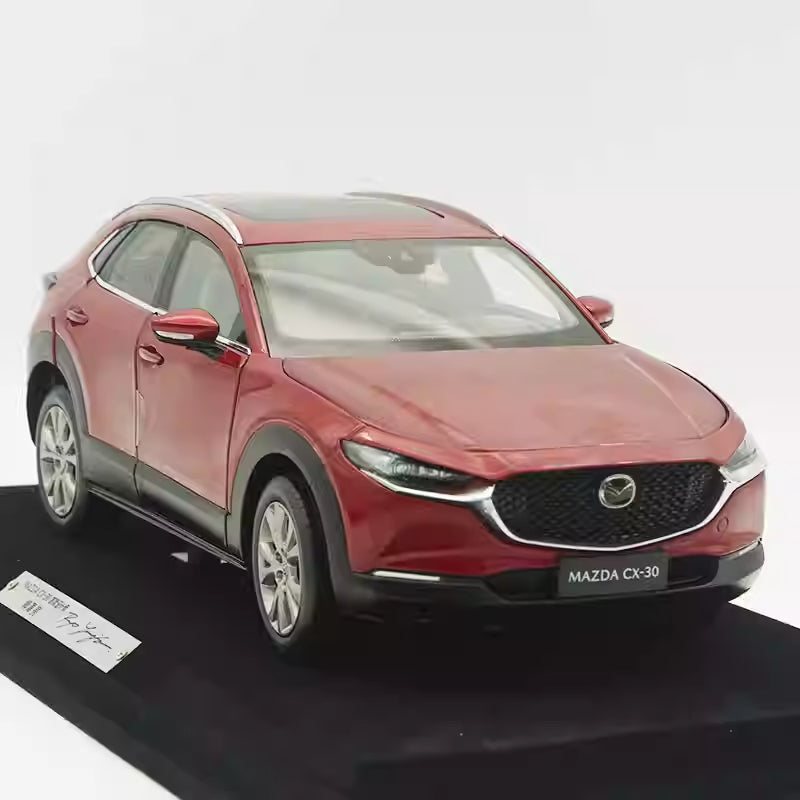 1:18 Authentic MAZDA CX-30 Crystal Red Die-Cast SUV Model - Ultra-Realistic Collectible, Opening Doors & Functional Features (Factory Brand, Gift-Ready)