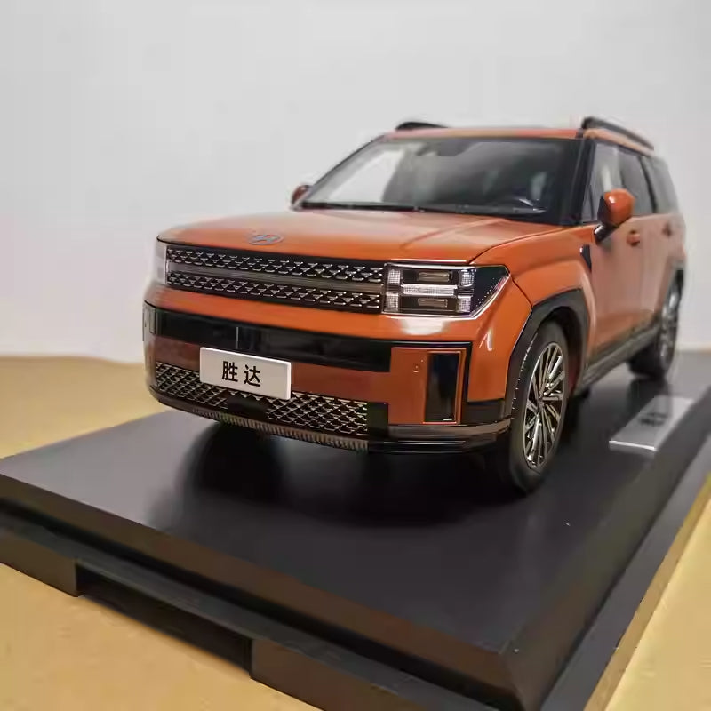 Original Factory 1:18 Hyundai Santa FE 5th Gen  Alloy SUV Car Model for gifts, collection