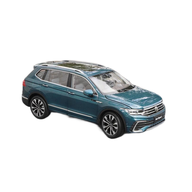 Original factory 1:18 SAIC Volkswagen VW new TIGUAN L 2022 alloy car model for gift, collection, toys