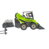 1:20 Zoomlion ZS080V Diecast loader model, zinc alloy Skid steer Loader replica