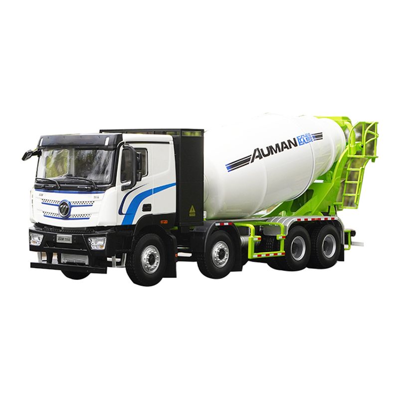 Original factory Authentic 1:24 Futian Auman Zhilan 8*4 diecast concrete mixer truck model alloy agitating lorry models