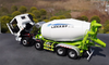 Authentic 1:24 Scale Foton Auman EST LOXA L10 8*4 Diecast Concrete Mixer Truck for Christmas gift,collection