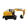 Original factory 1:25 Scale SANY SY155W Diecast Wheel Excavator Model for Collection, Gift