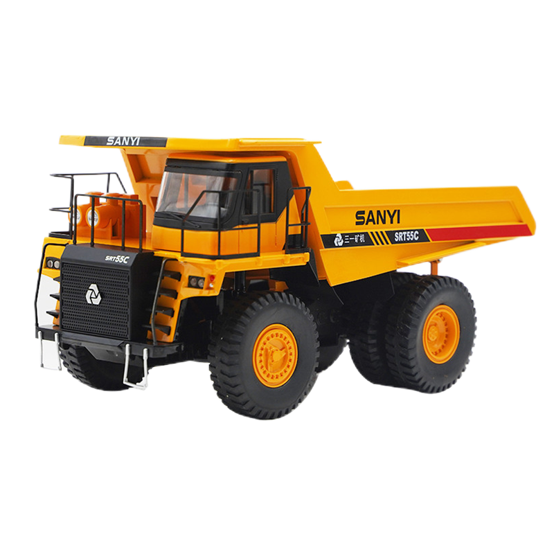 Original factory 1:35 Sany SRT55C diecast mining dump truck Scale model alloy engineering machinery truck model for gift, toys