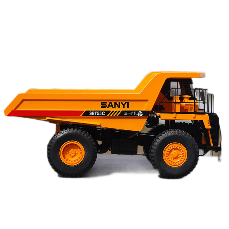 Original factory 1:35 Sany SRT55C diecast mining dump truck Scale model alloy engineering machinery truck model for gift, toys