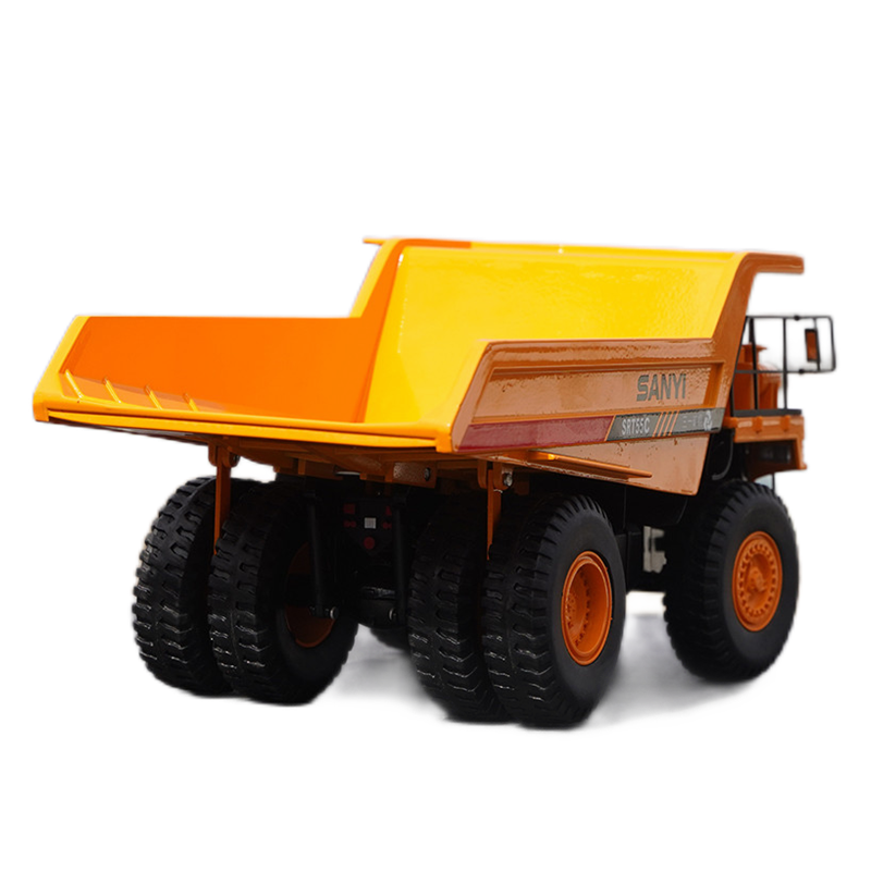 Original factory 1:35 Sany SRT55C diecast mining dump truck Scale model alloy engineering machinery truck model for gift, toys