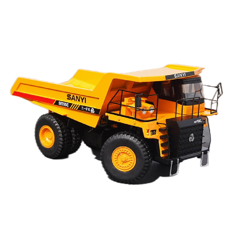 Original factory 1:35 Sany SRT55C diecast mining dump truck Scale model alloy engineering machinery truck model for gift, toys