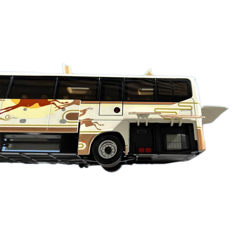 Origianl authentic new collectiable 1:36 Foton AUV BJ6122 Luxury diecast travel bus models with lighting function