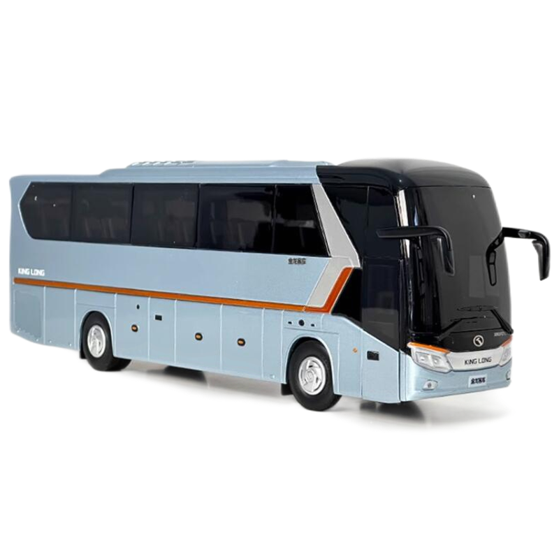 Original new 1:38 Xiamen golden dragon Longwei second generation XMQ6129 diecast travel bus model