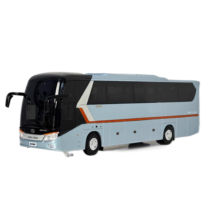 Original new 1:38 Xiamen golden dragon Longwei second generation XMQ6129 diecast travel bus model