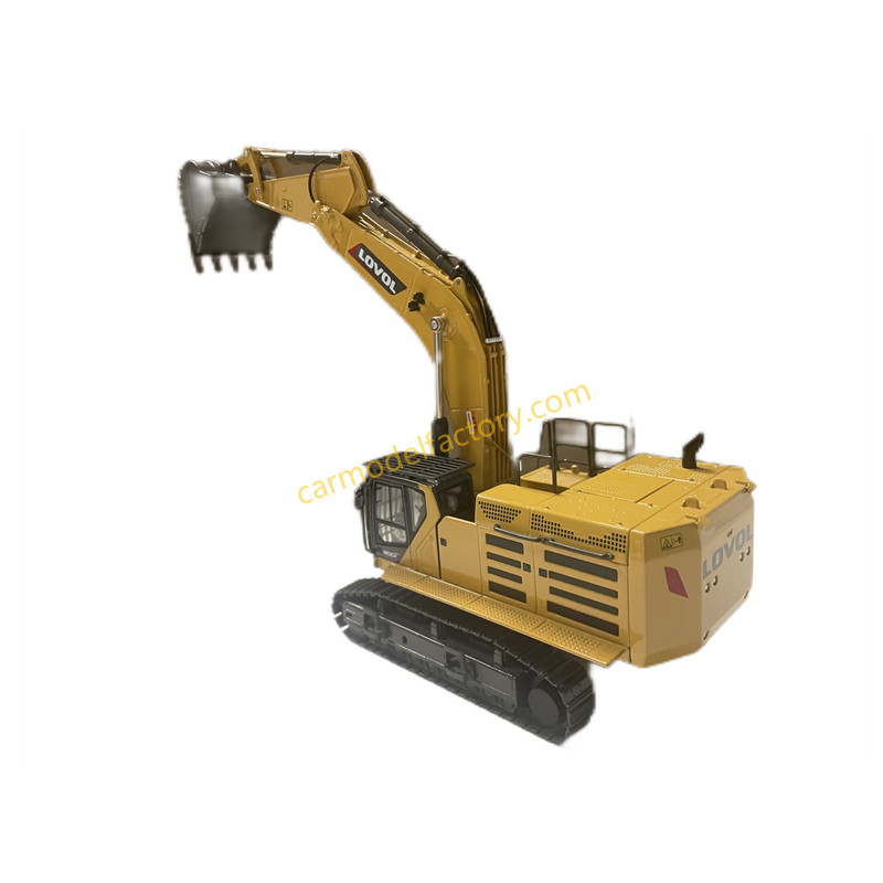 High quality collectiable 1:43 LOVOL FR700F Large diecast excavator model Truck for gift