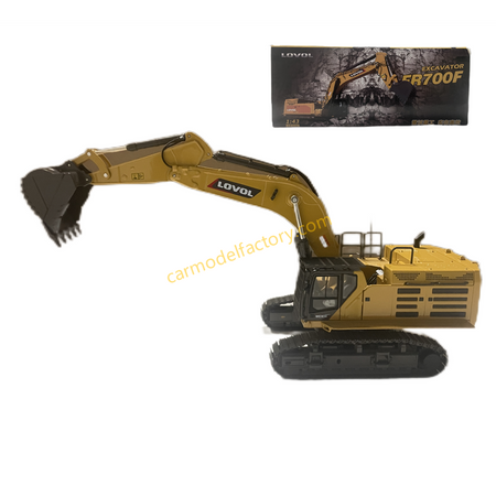 High quality collectiable 1:43 LOVOL FR700F Large diecast excavator Truck for gift