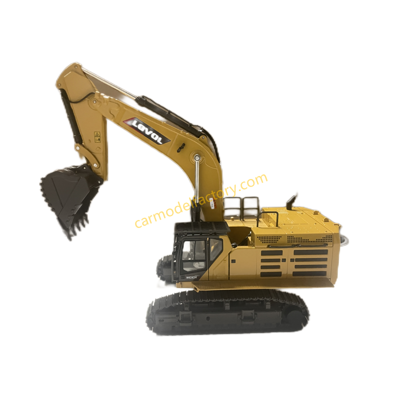 High quality collectiable 1:43 LOVOL FR700F Large diecast excavator model Truck for gift