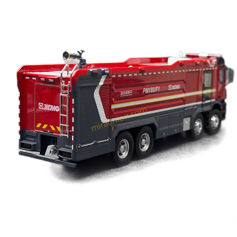 1:50 Benz XCMG PM180/F1 fire truck model , High spray city fire truck replica for gift