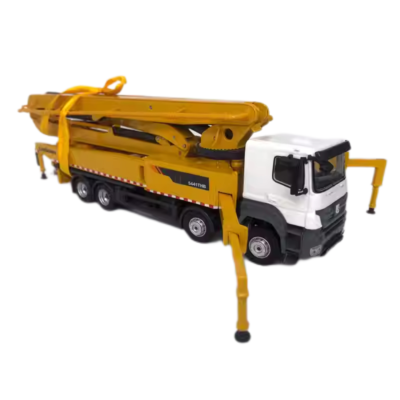 High-Fidelity Alloy Diecast Collectible-1:50 LiuGong 5441THB Concrete Pump Truck Model