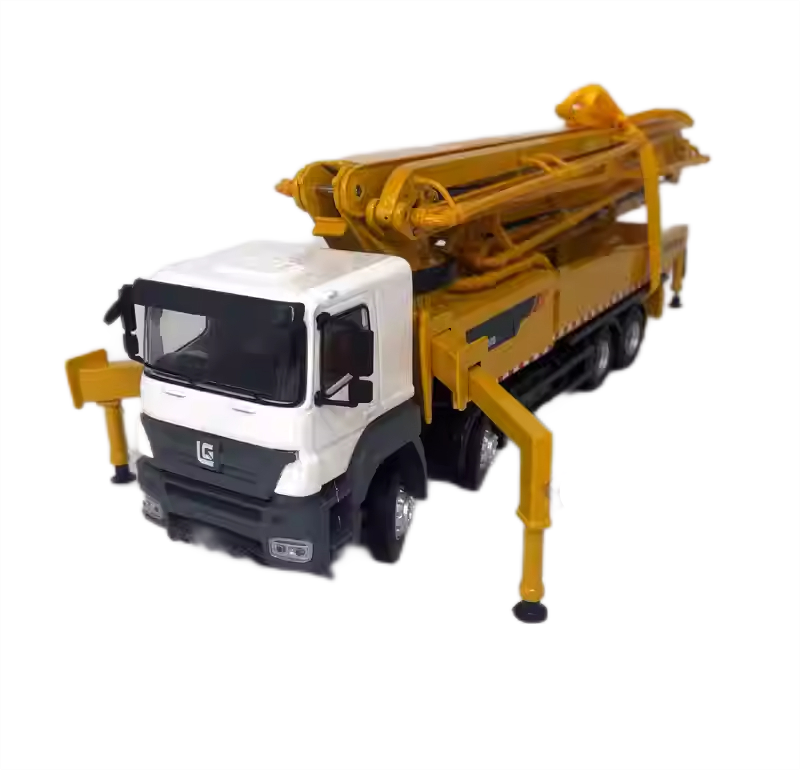 High-Fidelity Alloy Diecast Collectible-1:50 LiuGong 5441THB Concrete Pump Truck Model