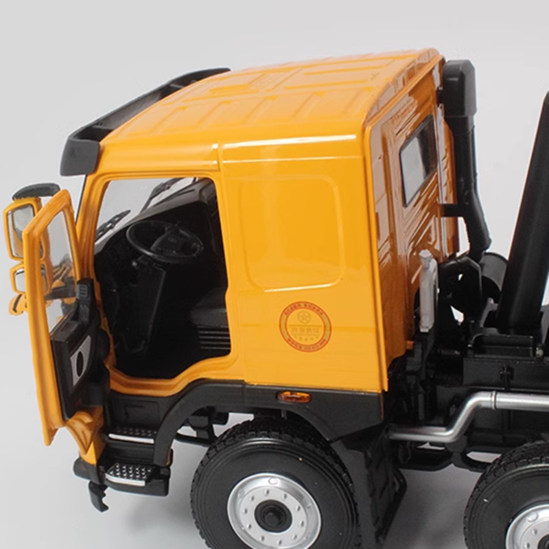 Authentic high quality 1:24 Large scale Dayun N8V dump truck model metal tipper trailer toy miniature