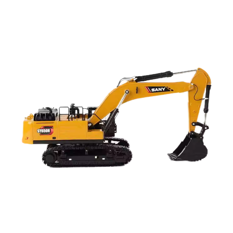 Original authentic 1:35 SANY SY650H-S SY650N Large Hydraulic Excavator model for gift, collection