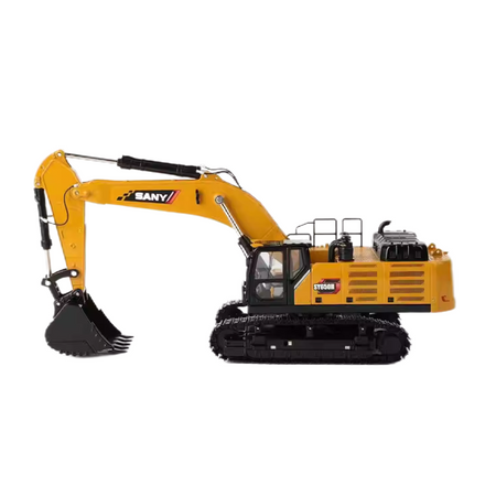 Original authentic 1:35 SANY SY650H-S SY650N Large Hydraulic Excavator model for gift, collection