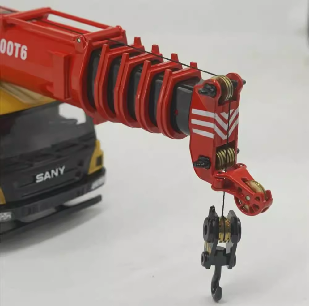 Original authentic 1:36 Large Diecast Sany STC800T 80ton Truck Crane model, Large sany 80ton truck crane model for gift