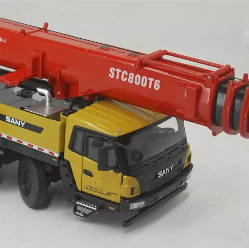 Original authentic 1:36 Large Diecast Sany STC800T 80ton Truck Crane model, Large sany 80ton truck crane model for gift