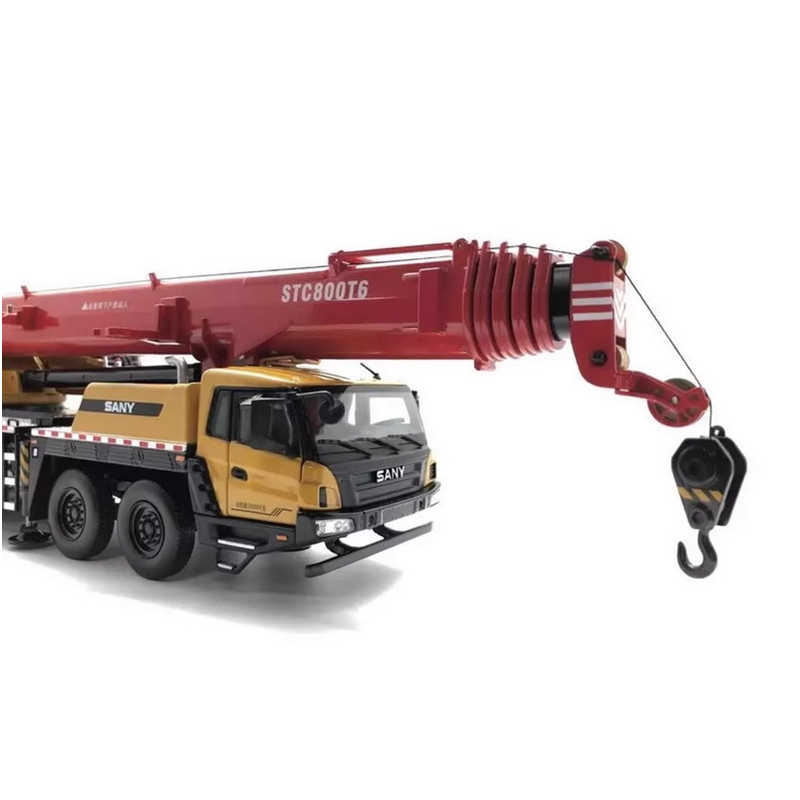 Original authentic 1:36 Large Diecast Sany STC800T 80ton Truck Crane model, Large sany 80ton truck crane model for gift