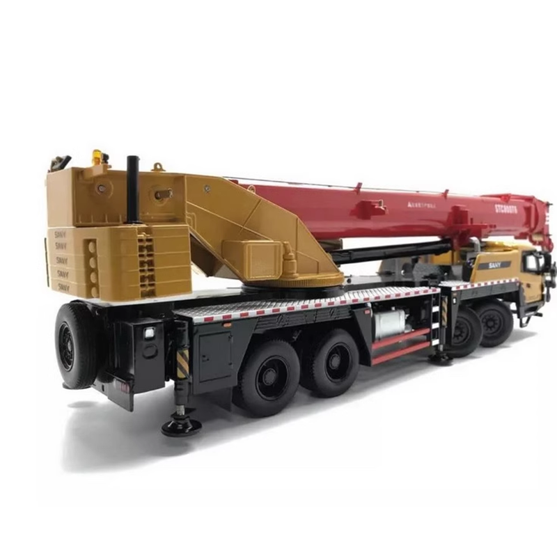 Original authentic 1:36 Large Diecast Sany STC800T 80ton Truck Crane model, Large sany 80ton truck crane model for gift