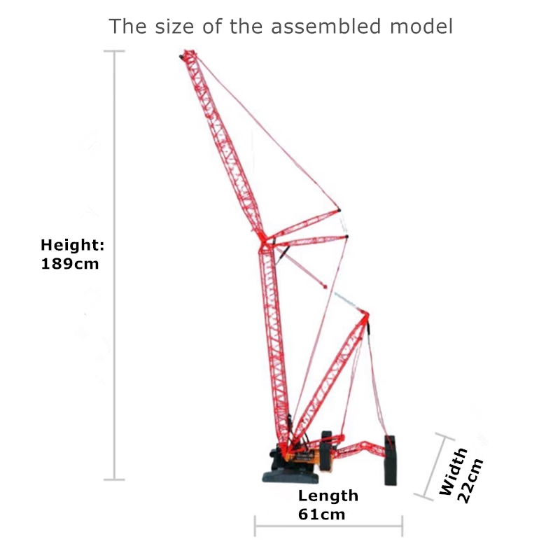 Authentic brand new 1:50 SANY SCC15000TM SCC8000A Diecast crawler crane models, large metal derrick crane miniatures for collection, gift