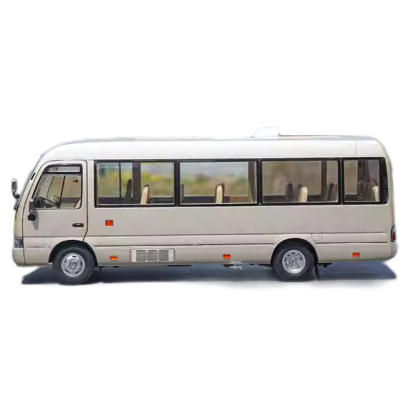 High-Detail 1:24 Toyota Coaster Diecast minibus Model -Collectible alloy microbus Replica with Opening Doors & Functional Steering