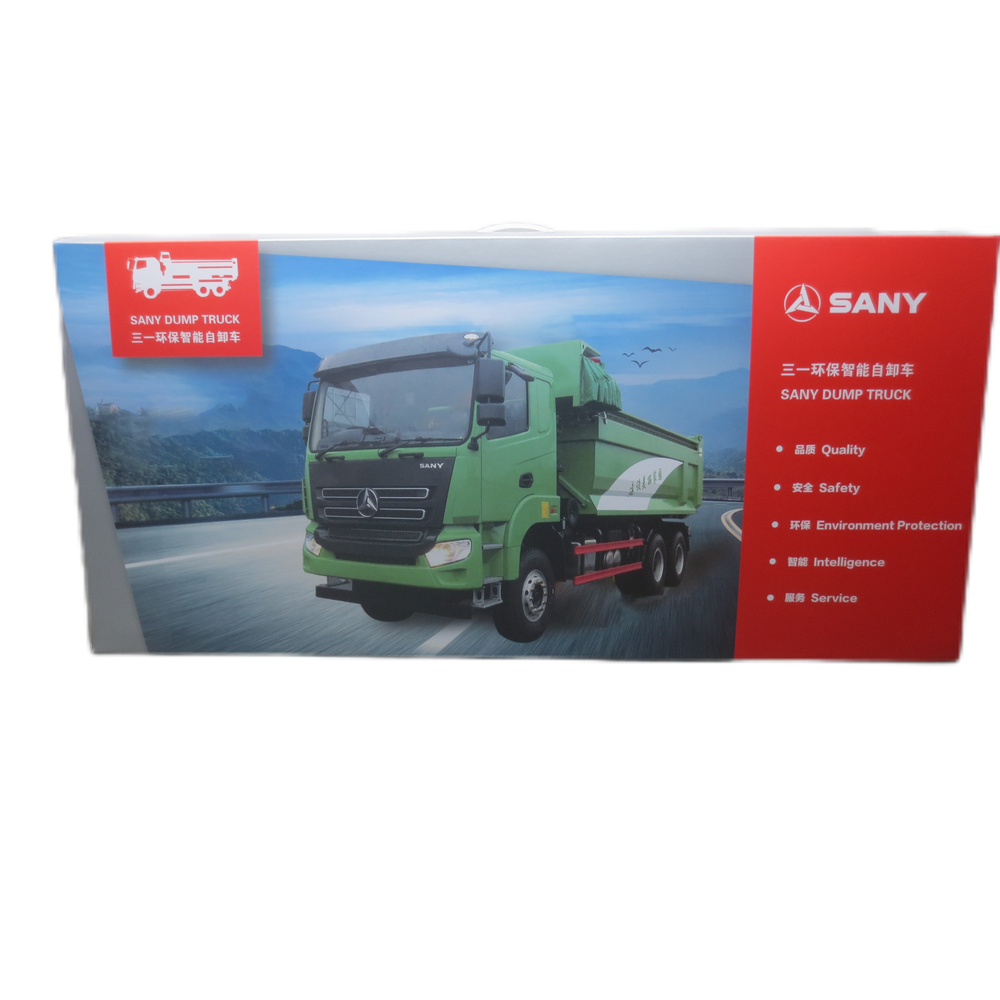 Original 1:24 SANY environmental intelligent alloy dump truck model metal muck truck heavy truck toy model