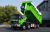 1:24 Diecast Foton Auman Xingxing dump truck model green alloy enviromental dump truck models