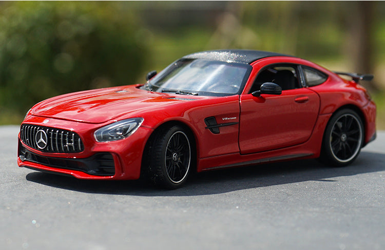 Original factory Welly 1:24 Benz AMG GTR diecast Sports Car model for promotion, gift, toys