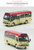 Original factory 1:76 TOYOTA COASTER Mini HK Diecast BUS Model alloy Hongkong mini bus miniature for gift