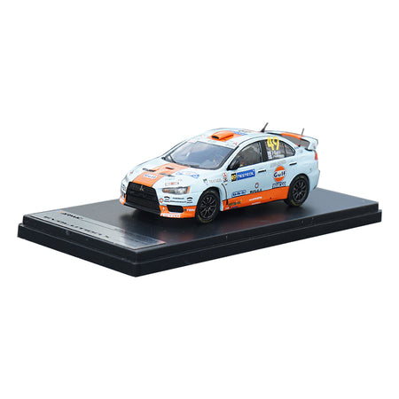 Original factory 1:43 Tarmac Works Mitsubish i EVO 10 Generation GULF Oil coating alloy car model