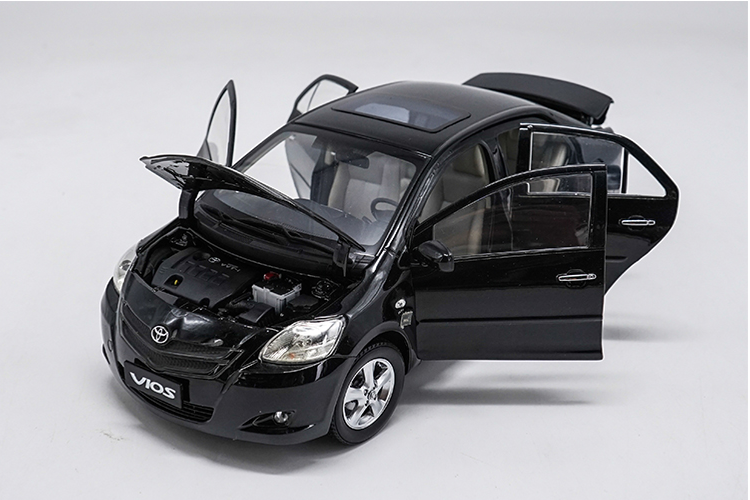 Original factory Authorized diecast 1/18 Toyota Vios Black