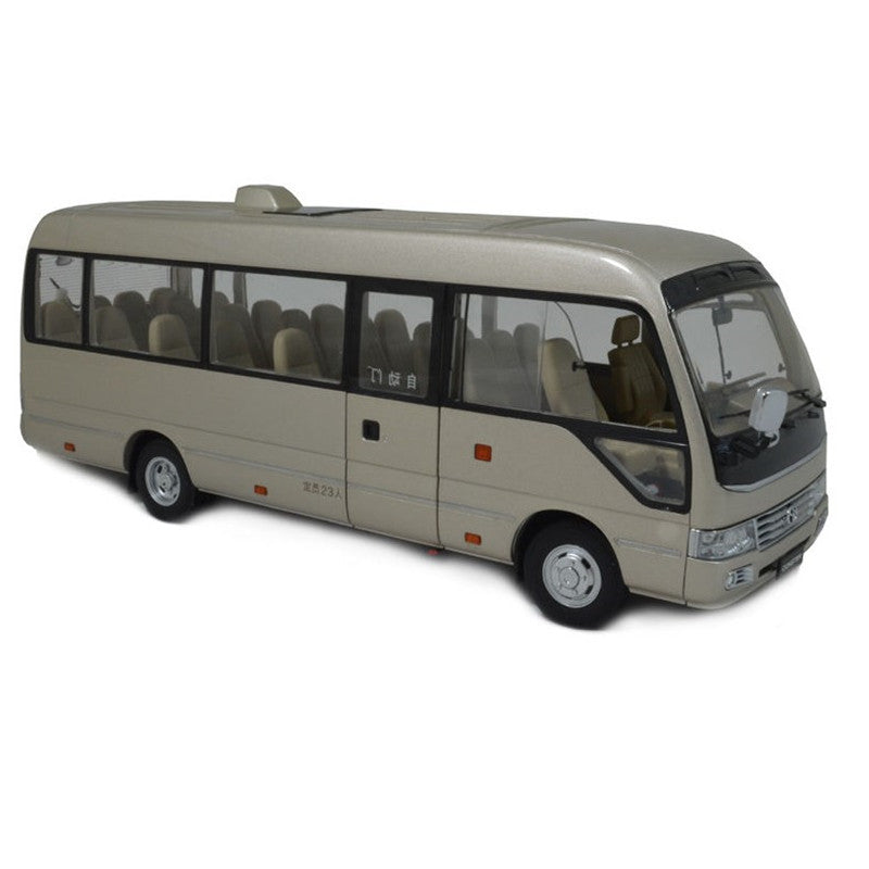 1 24 Scale Toyota Coaster Business Van DieCast Toy Car Model with