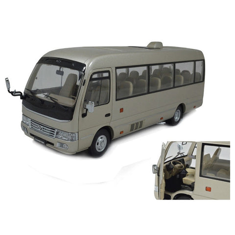 1 24 Scale Toyota Coaster Business Van DieCast Toy Car Model with