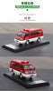 Original factory Southeast Deli 1:43 Red diecast firetruck simulation alloy car model for gift, toys